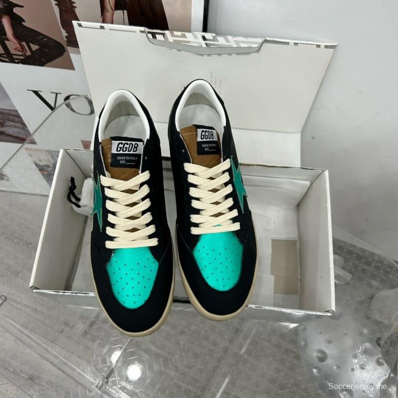 2024 Unisex GGDB Black Green Leather Sneakers MJ00260