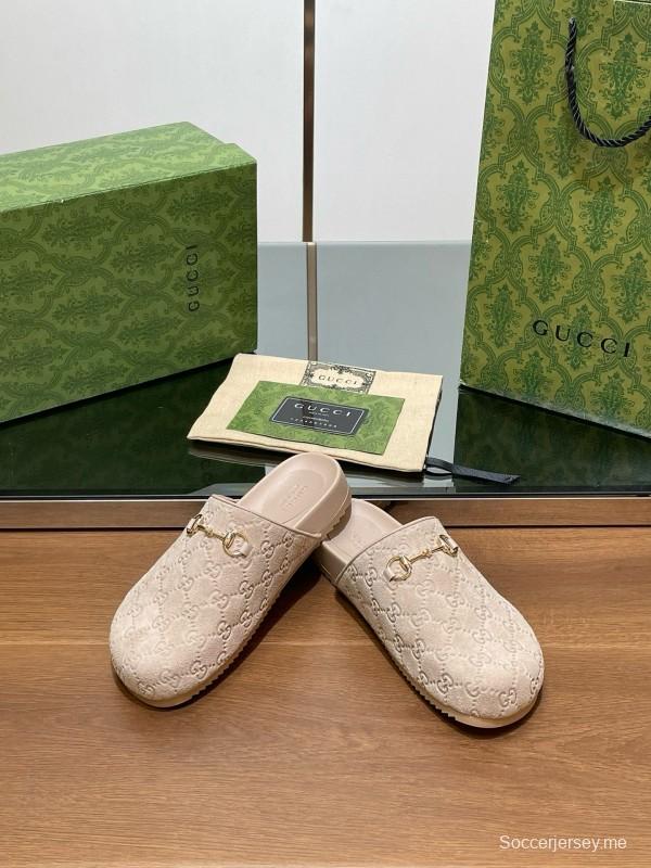 2024 Slippers Gucci Beige Leather Mule MJ00280