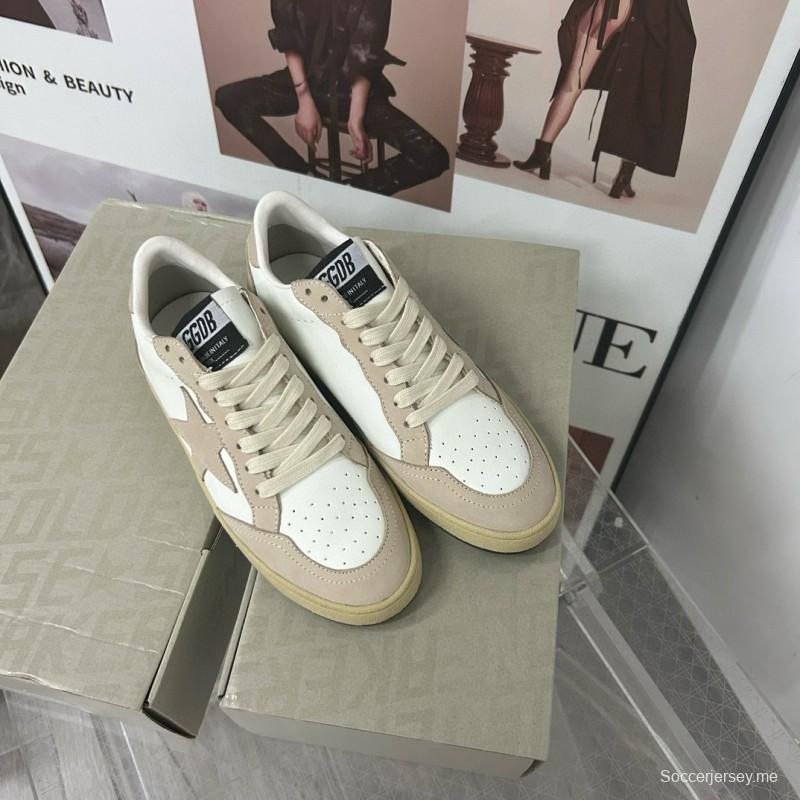 2024 Unisex GGDB White Beige Leather Suede Low Top Sneakers MJ00260