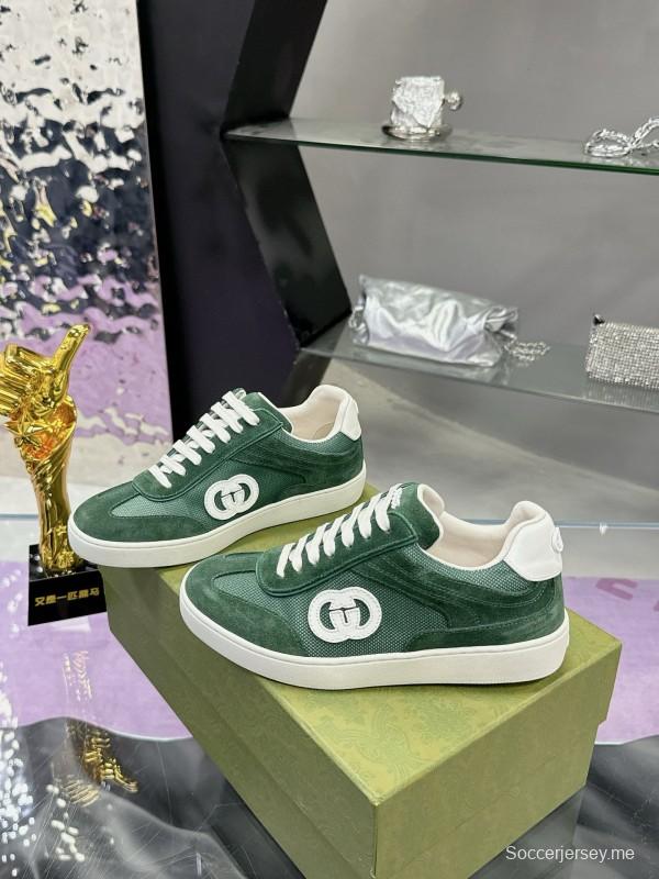 2024 Unisex Gucci Green Imported Suede Leather Sneakers MJ00310