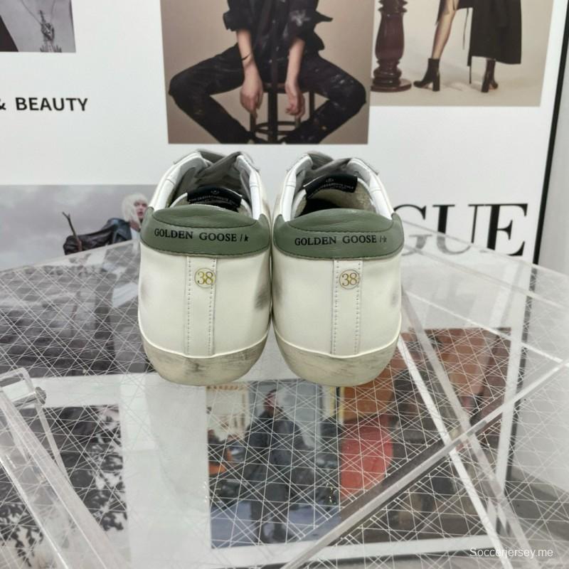 2025 Women GGDB White Purple Leather Sneakers