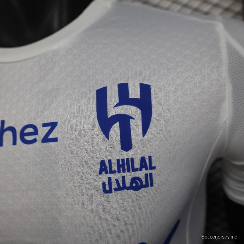 إصدار اللاعب 25/26 قميص الهلال الأبيض 25/26