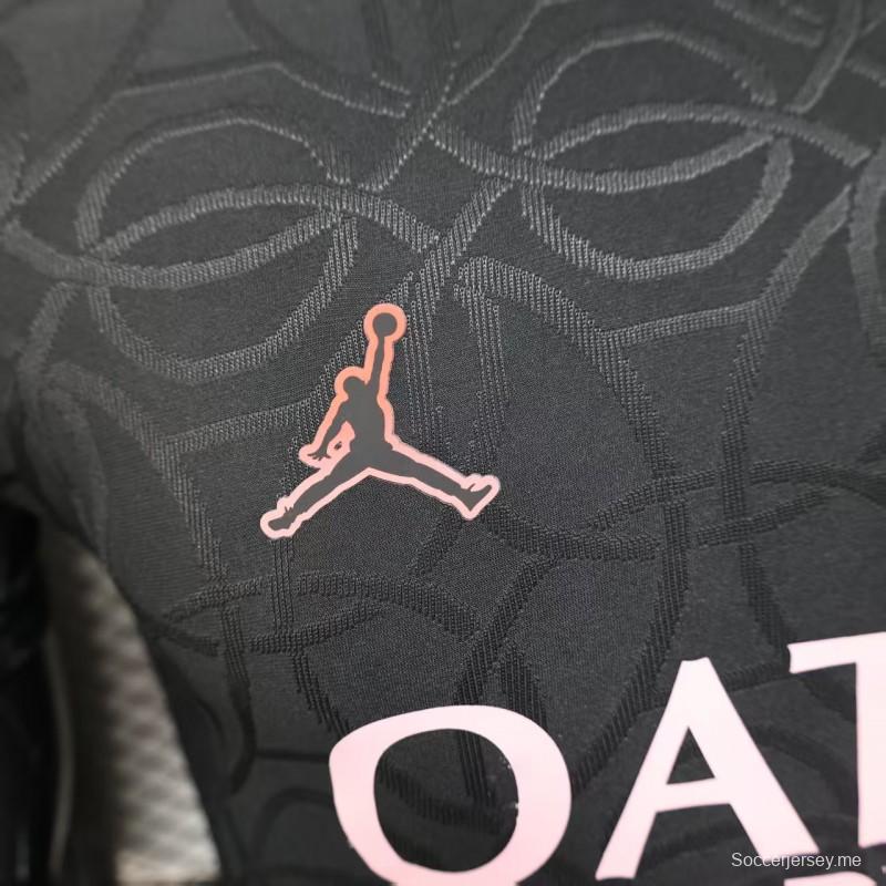 Player Version 25/26 Paris Saint-Germain PSG Black Pre-Match Jersey