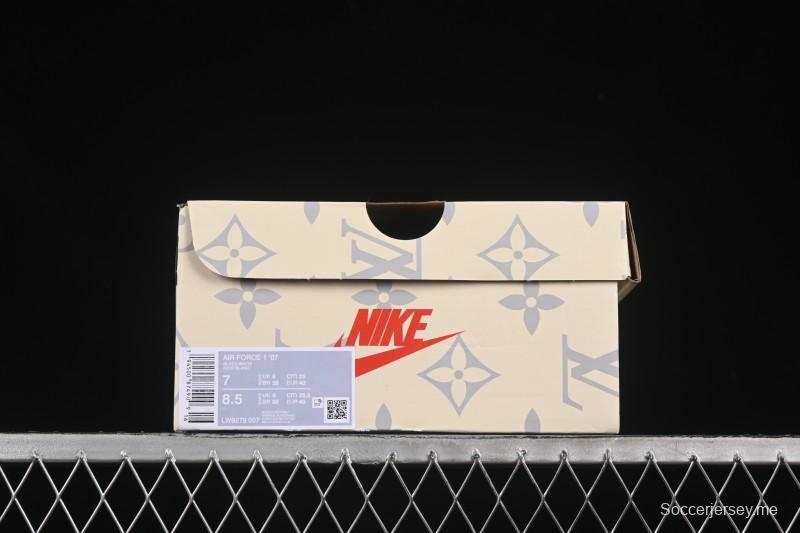 حذاء نايك اير فورس 1 '07 منخفض LV Collaboration حذاء رياضي كاجوال بني اللون - LW9279-007