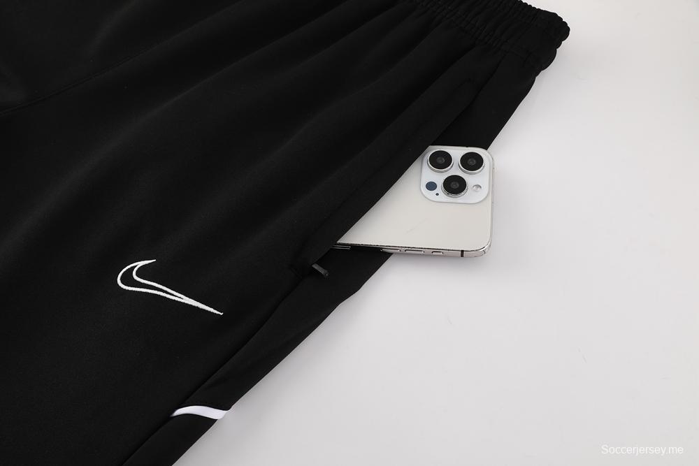 2025 سترة سوداء بسحاب كامل من نايك 2025 + بنطلون طويل