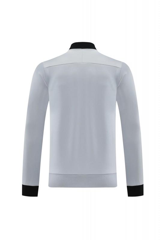 2025 سترة بسحاب كامل باللون الرمادي من نايك 2025 + بنطلون طويل