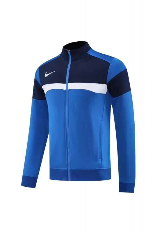 2025 Nike Blue/Black Full Hoodie Zipper Jacket +Long Pants