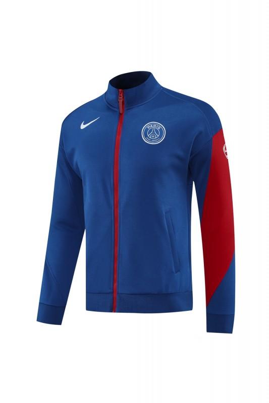 25/26 PSG Blue Full Hoodie Zipper Jacket +Long Pants