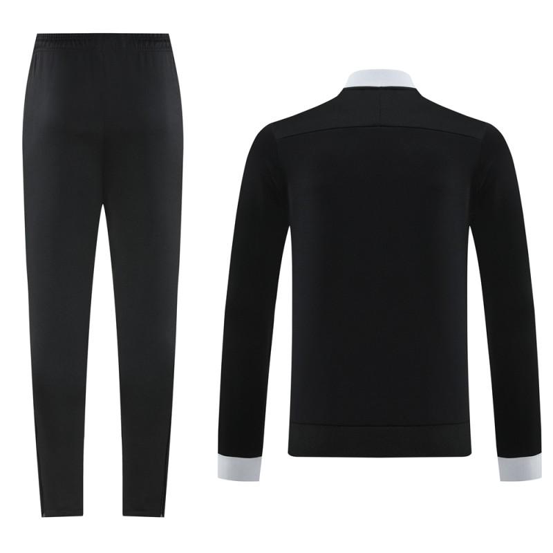 2025 سترة سوداء بسحاب كامل من نايك 2025 + بنطلون طويل