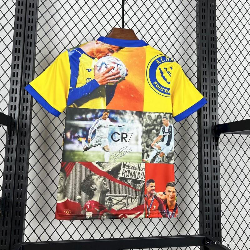 2025/26 طقم كريستيانو رونالدو أول كلوب كلوب ميكس للأطفال