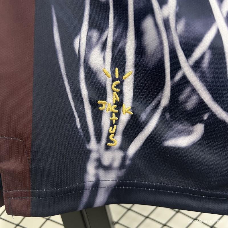 25/26 شورت "بلاك" من برشلونة × كاكتوس جاك سكيلتون هوم "بلاك