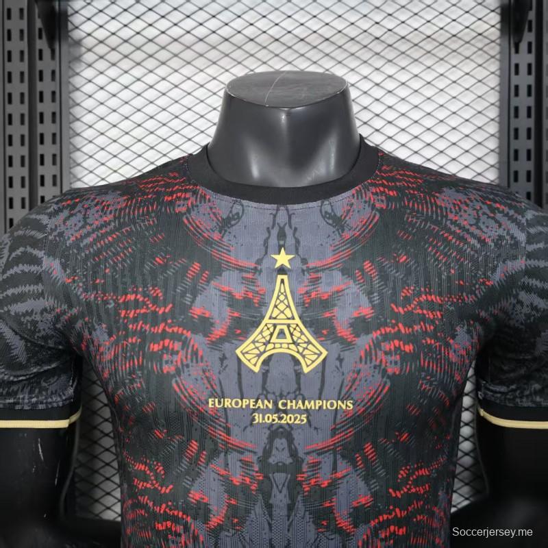 نسخة اللاعب 25/26 قميص بطل باريس سان جيرمان × كوما لكرة القدم 25/26