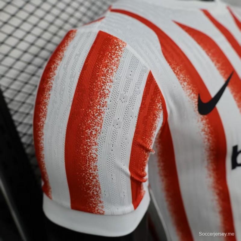 إصدار اللاعب 25/26 قميص خاص مخطط بالأحمر/الأبيض لإنتر ميلان 25/26