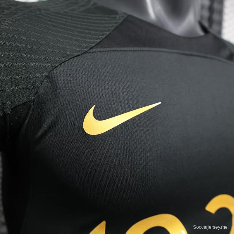 إصدار اللاعب 25/26 قميص الأهلي بطل الدوري السعودي للمحترفين الأسود