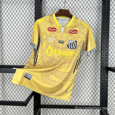 2025/26 سانتوس سانتوس جولدن دراجون الإصدار الخاص 2025/26 قميص التنين الذهبي