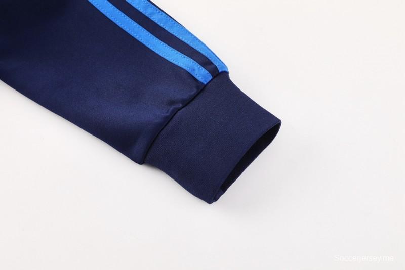 25/26 بوكا جونيورز بوكا جونيورز جاكيت بسحاب كامل باللون الكحلي + بنطلون طويل