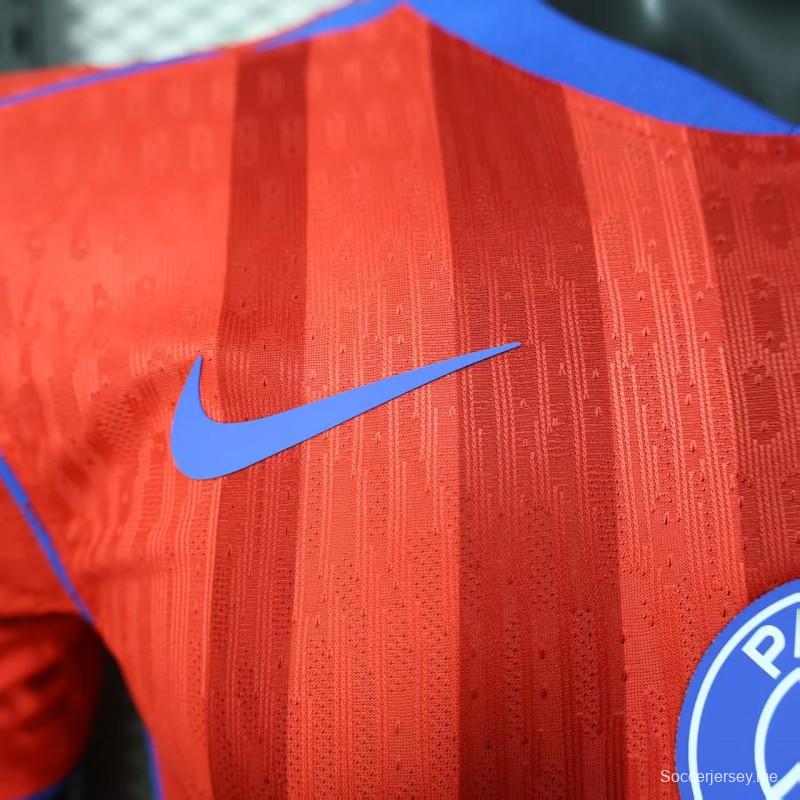 نسخة اللاعب 25/26 القميص الأحمر الثالث لباريس سان جيرمان 25/26