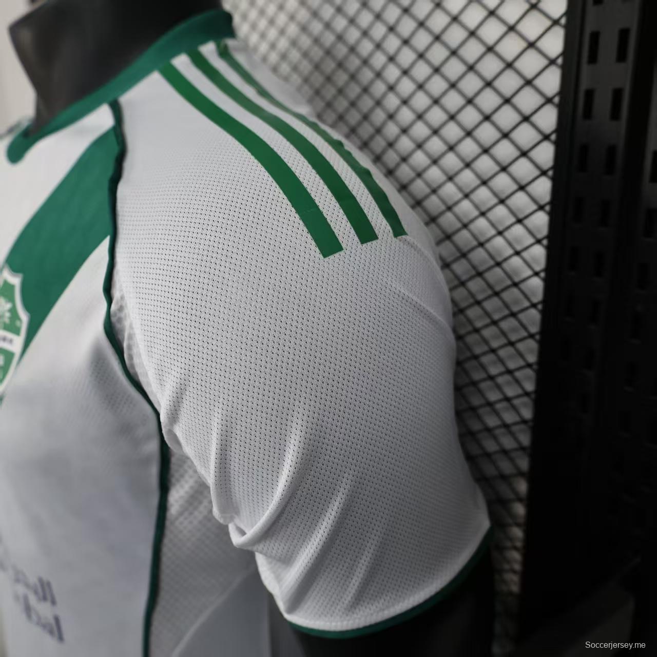 إصدار اللاعب 25/26 قميص الأهلي المنزلي الأبيض 25/26