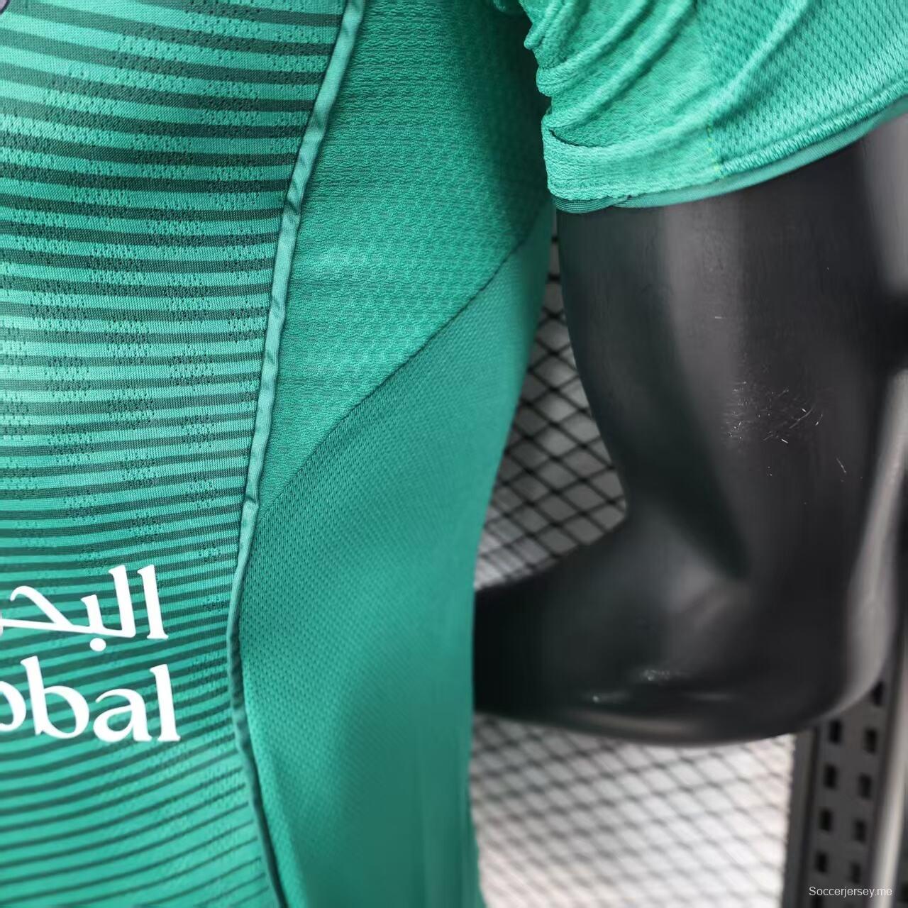 نسخة اللاعب 25/26 قميص الأهلي الأخضر خارج أرضه الأهلي 25/26