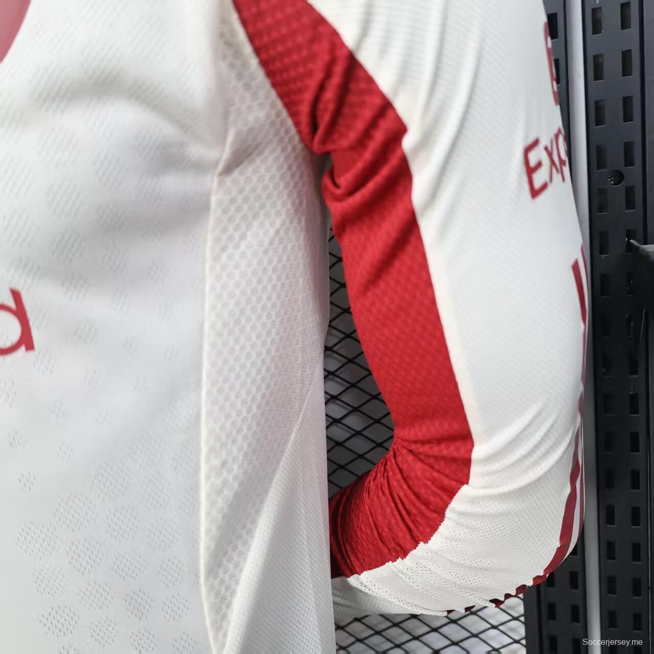 نسخة اللاعب 25/26 قميص ليفربول بأكمام طويلة الأكمام خارج أرضه