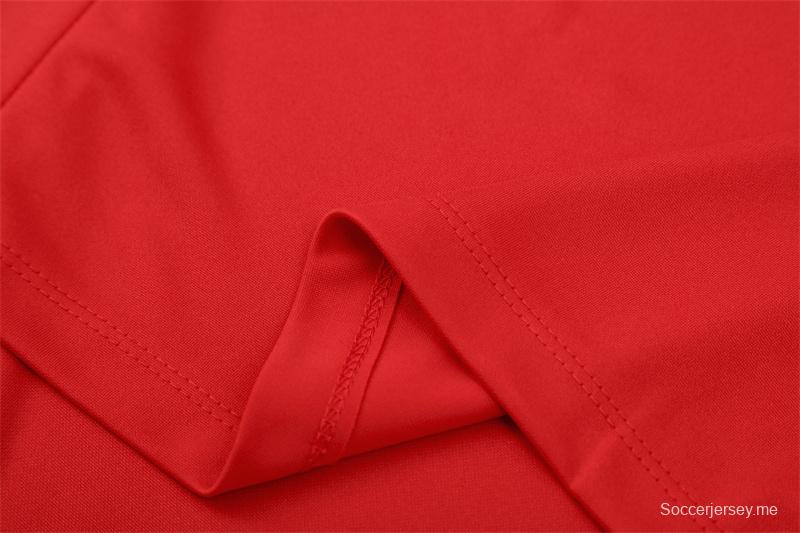 Retro 05/06 AC Milan Red Half Zipper Jacket