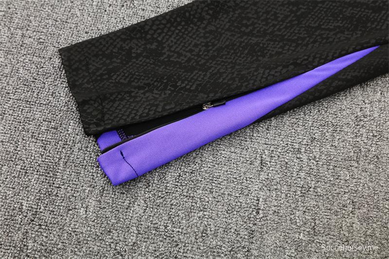 25/26 Barcelona Purple Joint Edition Half Zipper Jacket+Long Pants