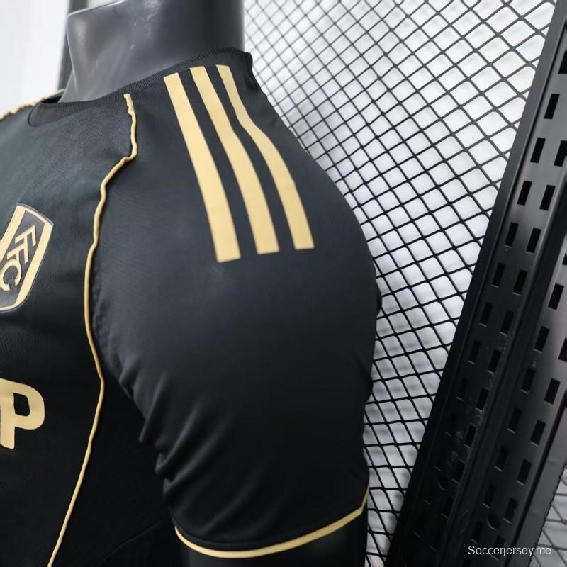 إصدار اللاعب 25/26 قميص فولهام خارجي أسود اللون أسود 25/26