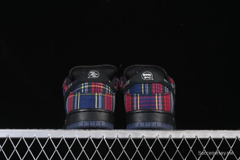حذاء تزلج نايك SB Dunk Dunk Low Nardwuwar Collaboration الاسكتلندي المنقوش المنقوش المنخفض - II1493-600