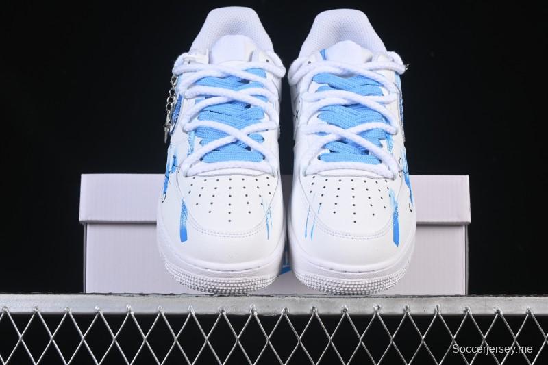 حذاء نايك اير فورس 1 '07 منخفض من نايك اير فورس 1 '07 القوس منخفض القوس مرسوم باليد من سلسلة زودياك المرسومة باليد - 11231221