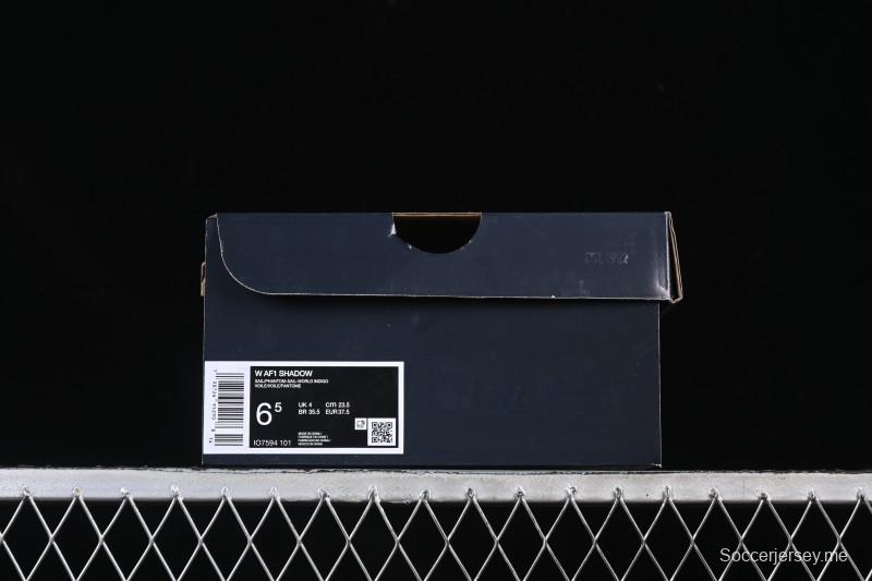 حذاء رياضي نايك اير فورس 1 شادو بلاتفورم خفيف الوزن ومنصة منخفضة الكاجوال - IO7594-101