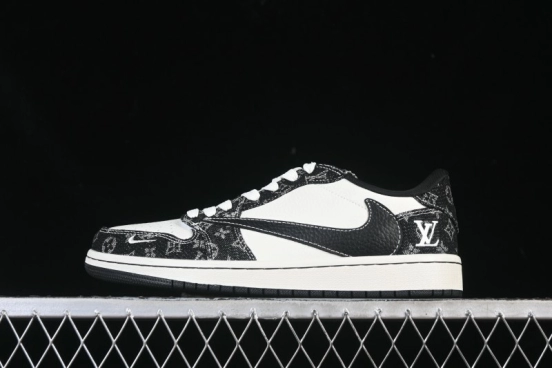 حذاء نايك ترافيس سكوت x Fragment Design x Air Jordan 1 Low OG SP AJ1 منخفض الكاجوال من نايك - SC0601-058