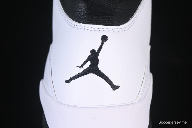 حذاء كرة السلة نايك اير جوردان 10 ريترو جوردان 10 ريترو رمادي فاتح فولاذي رمادي - HJ6779-104