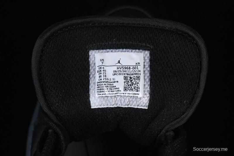 نايك اير جوردان 1 اير جوردان 1 لاو AJ1 اسود كانفاس أبيض كانفاس منخفضة كاجوال حذاء كرة سلة كاجوال - HV596868-001