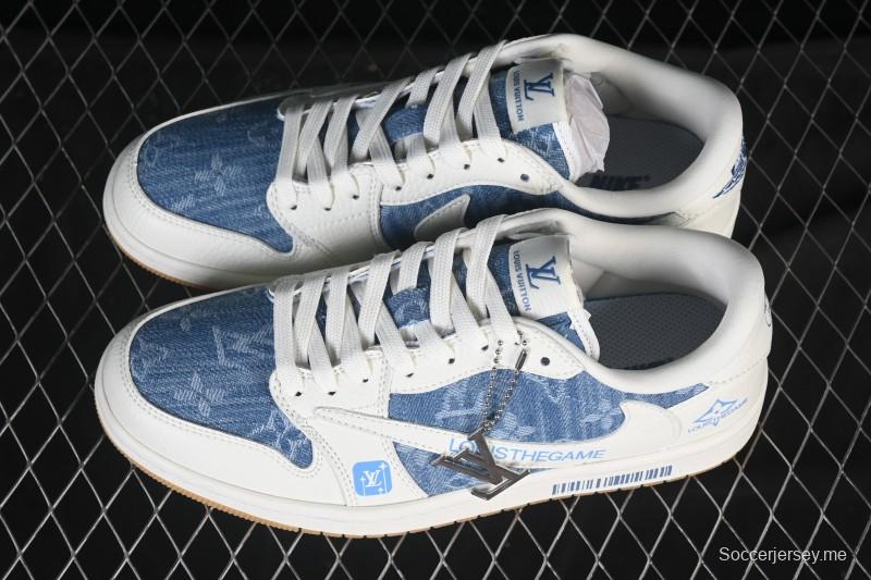 حذاء نايك ترافيس سكوت x Fragment Design x Air Jordan 1 Low OG SP AJ1 منخفض الكاجوال من نايك - SC0601-053