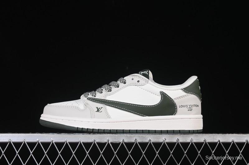 Nike Travis Scott x Fragment Design x Air Jordan 1 Low OG SP AJ1 Low Top Casual Sneakers - JW1188-150