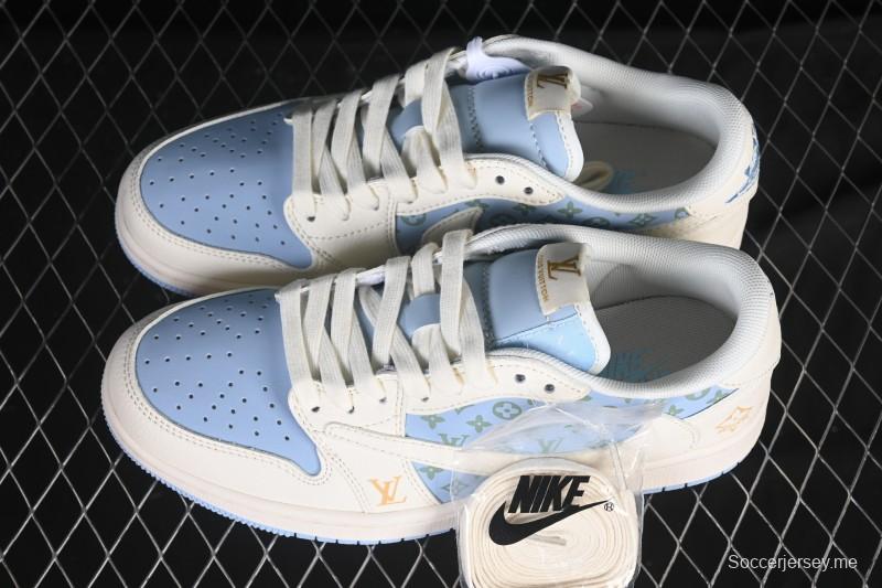 حذاء نايك ترافيس سكوت x Fragment Design x Air Jordan 1 Low OG SP AJ1 AJ1 سنيكرز كاجوال منخفض علوي - ZH2598-163