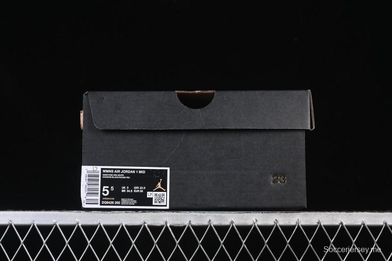 حذاء نايك اير جوردان 1 ميد AJ1 من نايك اير جوردان 1 ميد AJ1 أبيض قمح متوسط القمة كاجوال - DQ8426-200