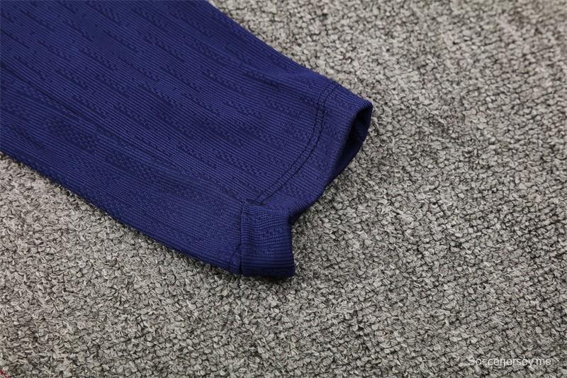 Player Version 25/26 Barcelona Royal Blue T90 Half Zipper Jacket+Long Pants