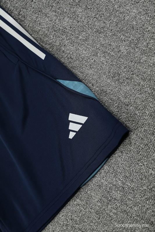 25/26 ريال مدريد قميص بأكمام قصيرة وشورت قصير الأكمام كحلي اللون الأزرق الداكن