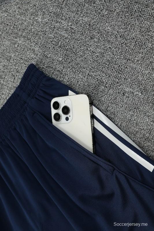 25/26 ريال مدريد قميص بأكمام قصيرة وشورت قصير الأكمام كحلي اللون الأزرق الداكن