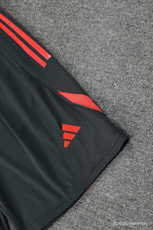 25/26 بايرن ميونيخ بايرن ميونيخ قميص بأكمام قصيرة أسود + شورت قصير الأكمام