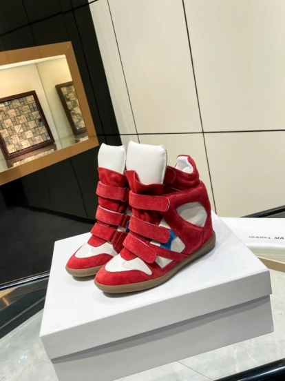 Isabel Marant Sneakers Platform Leather Fashion Casual Shoes - Isabel Marant sneaker