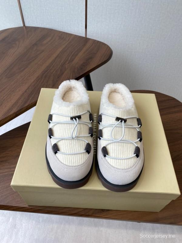 Brunello Cucinelli Open Walk Ankle Boot Winter Snow Boots - AS00300