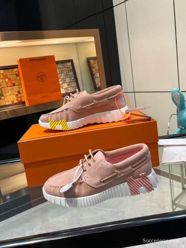 Hermès Classic Casual Sports Shoes with Exaggerated H Logo and Heightening Design - LY00300