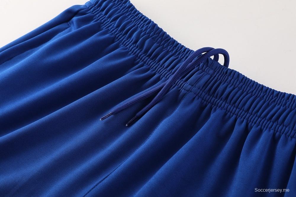 2025 هولندا جاكيت أزرق نصف سحاب أزرق + سروال طويل