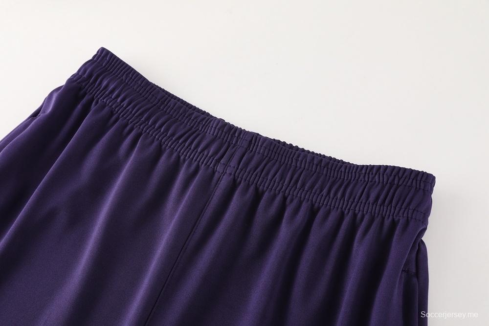 2025 إنجلترا 2025 جاكيت إنجليزي بنصف سحاب بنفسجي + بنطلون طويل