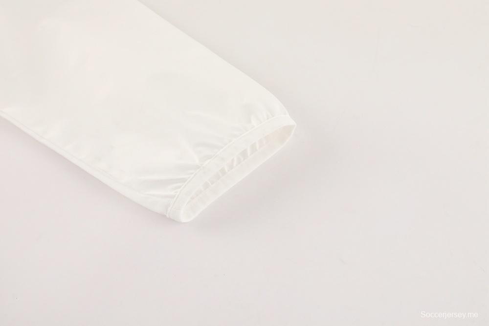 25/26 مانشستر يونايتد أبيض S-3XL مانشستر يونايتد سترة نصف سحاب + بنطلون طويل + بنطلون أبيض S-3XL