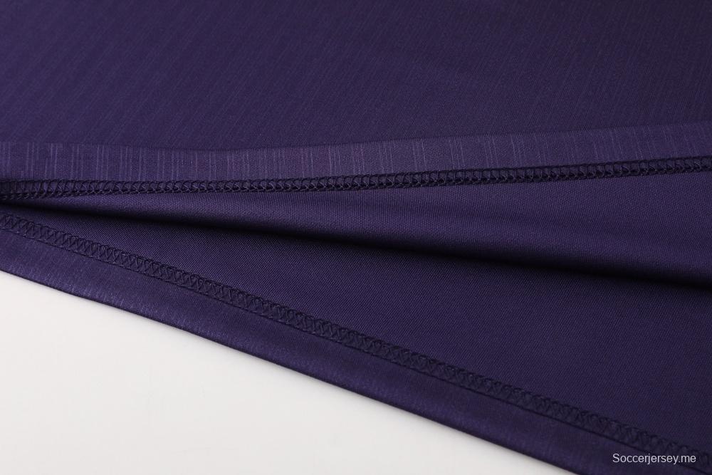 2025 إنجلترا 2025 جاكيت إنجليزي بنصف سحاب بنفسجي + بنطلون طويل