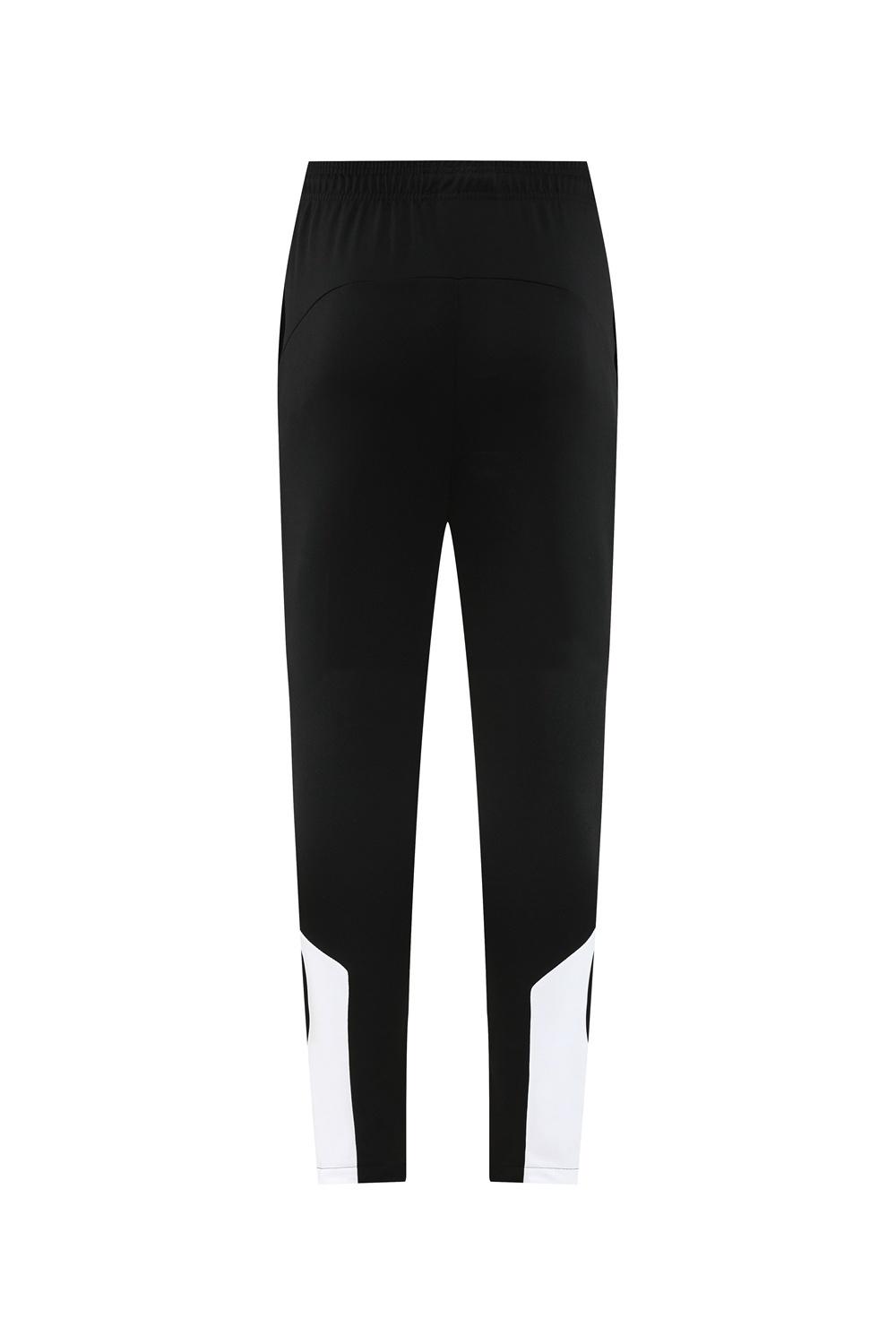 23/24 نيوكاسل أسود S-2XL أسود جاكيت نصف سحاب + بنطلون طويل