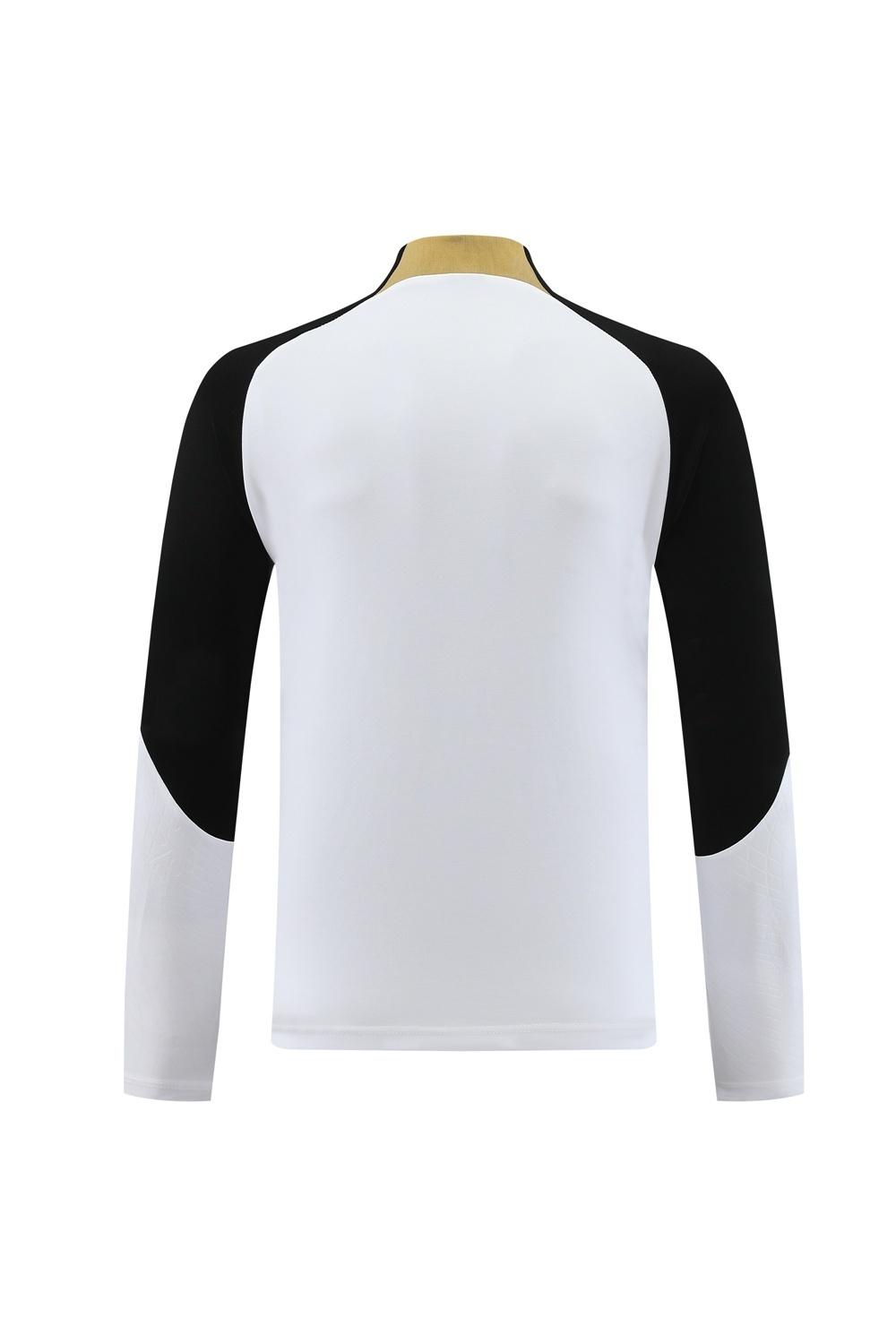 25/26 تشيلسي جاكيت تشيلسي أبيض نصف سحاب + بنطلون طويل + بنطلون طويل